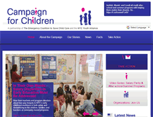 Tablet Screenshot of campaignforchildrennyc.com